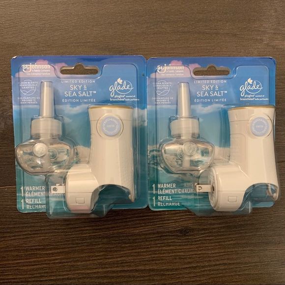 Glade Other - Glade plugIns sky & sea salt air freshener scented oil 2 warmers 2 refills NEW